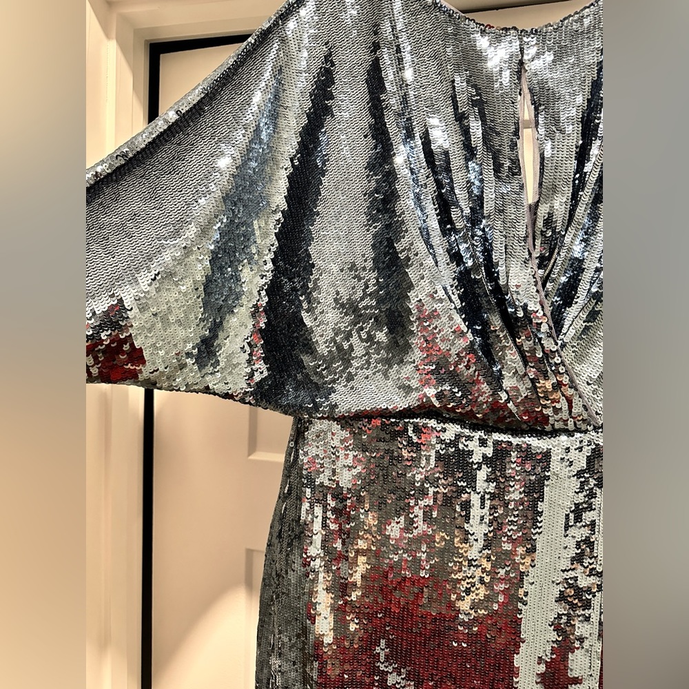 Aidan Mattox Sequin Gown - Size 4 - Euc - image 8